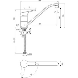 Ideal Standard CeraFit chrom BC133AA