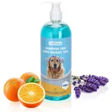 Nobleza Hundeshampoo Langhaar mit Camellia Sinernsis Extrakt,Pflege für Fell & Haut,bessere Kämmbarkeit,Shampoo für Hunde und Katze Sensitiv gegen Juckreiz,Hundeshampoo gegen Geruch (500ml)