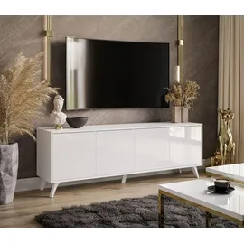 lookway SANAYI TV-Lowboard 156x54x38 cm Weiß Holzwerkstoff