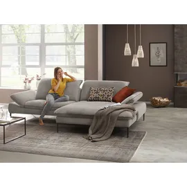 W.Schillig Ecksofa Chenille 3-Sitzer Grau