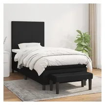 vidaXL Boxspringbett 100 x 200 cm Schwarz