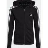 Adidas Essentials 3-Streifen Full-Zip Kapuzenjacke Black / White 128