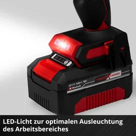 Einhell Professional IMPAXXO 18/450 (1x4,0Ah) Power X-Change (18 V, 450 Nm, Brushless, Außenvierkant-Aufnahme, inkl. 4 Ah Akk...
