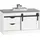 SoBuy Schuhbank 80 x 49 x 30 cm mit Schiebetüren / weiß