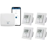 eQ-3 Homematic IP kabelgebundene Fußbodenheizungssteuerung zur Einzelraumregelung in 4 Räumen.