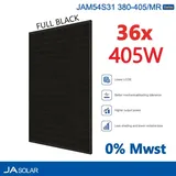 JA Solar PV Modul 405 Wp JA Solar JAM54S31 FULL BLACK x 36 - MwSt: 0%