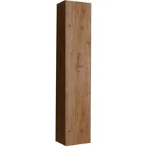 WELLTIME Hängeschrank WELLTIME "Hamburg", braun (eiche cadiz nb), B:25cm H:138cm T:26cm, FSC-zertifizierter Holzwerkstoff, Schränke, Hängeschrank, Badschrank mit 1 Tür, Höhe 138 cm, Breite 25 cm