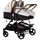 Chipolino Kinderwagen, Geschwisterwagen Duo Smart klappbar umbaubar verstellbar Fußsack