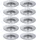 Paulmann Einbauleuchte 10er-Pack rund 90mm GU10 max. 10x10W 230V dimmbar Chrom matt