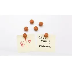 ALLboards Polyeder Magnet braun, Kork 1,5 x 1,5 cm, 6 St.