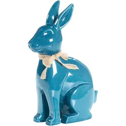 Dekofigur Kaninchen JAMBLES Keramik Blau