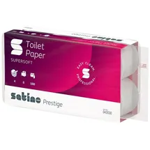 Satino Prestige Supersoft Toilettenpapier 4-lagig, 8 Rollen