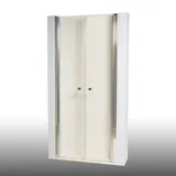 Dusbad Vital 2 Duschkabine mit Pendeltür 80 x 200 cm Gold ESG-Glas