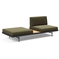 INNOVATION LIVING Schlafsofa Puri Eiche Stoff Forest Green