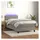vidaXL Boxspringbett 100 x 200 cm Hellgrau