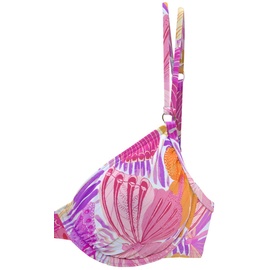 Sunseeker Bügel-Bikini-Top Damen lila-orange, Gr.38 Cup E,