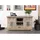 Massivmoebel24 Sideboard 128 x 70 x 45 cm Beige / Braun