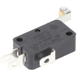 goobay 10184 Mikroschalter - Wechselschalter, 1-polig - mit langem Rollenhebel