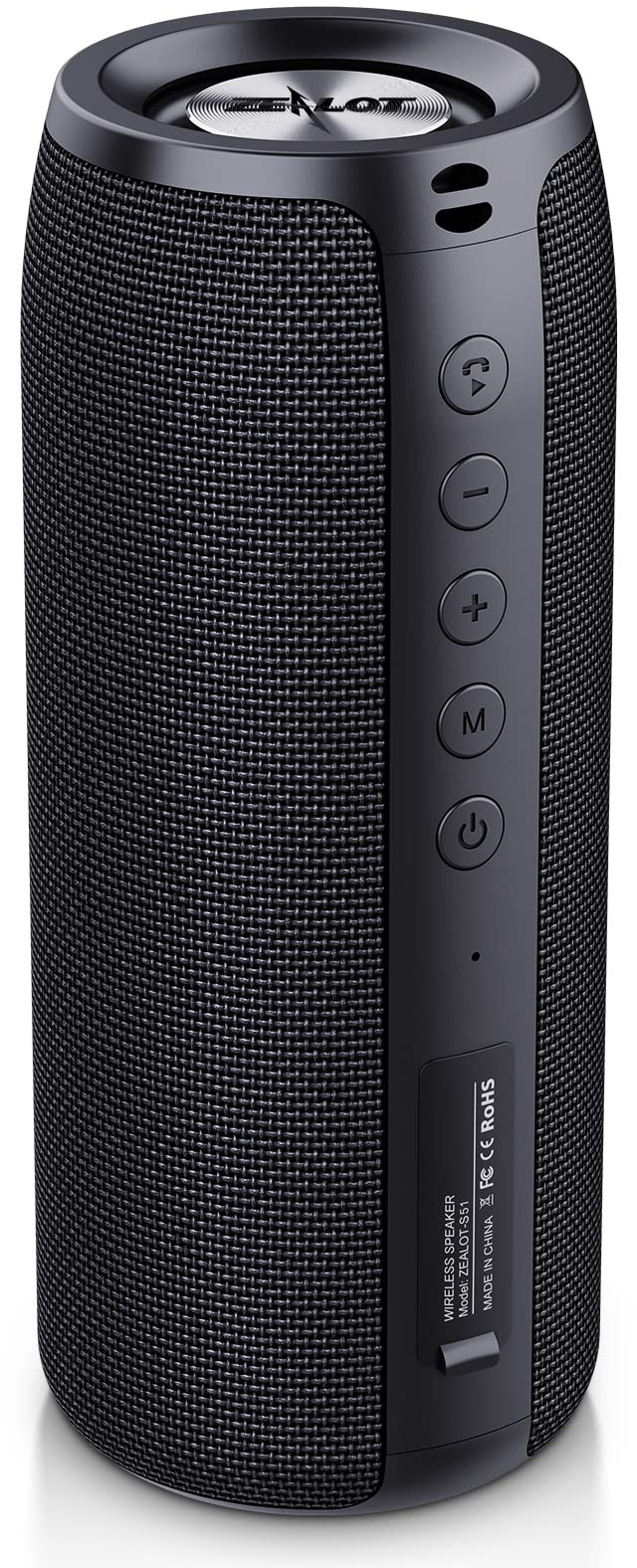 ZEALOT Bluetooth Lautsprecher S51 Plus,Musikbox Tragbarer Blueooth Box,20W Kraftvoller Stereo Sound,Dual Pairing,AUX Anschluss,USB,Micro SD/TF,Bluetooth 5.0 und IPX5 wasserdicht