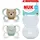 NUK Perfect Match Air | 0-6 Monate | Orthodontische Schnuller, die Luftzirkulation fördern & Speichel-Ausschlag verhindern | 95% Baby-Akzeptanz** | Bär/Frosch | 2 Stück