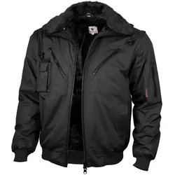 Pilotenjacke 4in1 wasserfest - 4XL - schwarz