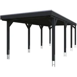 Einzelcarport SKANHOLZ "Grunewald", grau (anthrazit), H: 243cm, Carports