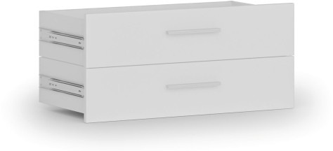 Schubladen für Kleiderschrank PRIMO, 2 Schubladen, weiß