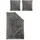 IRISETTE Wave-HK 8559 Gestreift Grau 135 x 200 cm + 80 x 80 cm