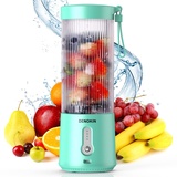 Tragbarer Mixer für Smoothies und Shakes,450ml Portable Blender Smoothie Maker USB Standmixer Mini Mixer to go für Sport,Reisen und Küche