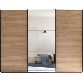 SchlafKONTOR Schwebetürenschrank Bravo 270 x 210 x 60 cm Beige