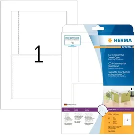 Herma CD/DVD-Etiketten 5036 Weiß 151 x 118 mm 25 Blatt
