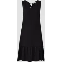 S.Oliver Kurzes Jersey-Kleid mit Schleifendetail am Rücken schwarz 44