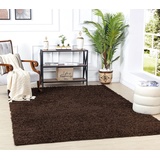 Surya Home Shaggy Berber Teppich - Flauschiger Teppich für Wohnzimmer, Esszimmer, Schlafzimmer, Langflor Hochflor Teppich flauschig - Teppich groß 120x170 cm, Wohnzimmerteppich in Braun