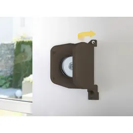 Schellenberg Aufschraubwickler aufklappbar Mini braun ohne Rolladengurt