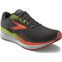 Brooks Ghost 16 weit Herren Black/Mandarin Red/Green 42