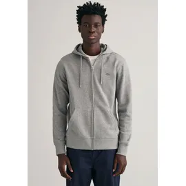 GANT REG Shield Full Zip Hoodie Herren Grau 4XL