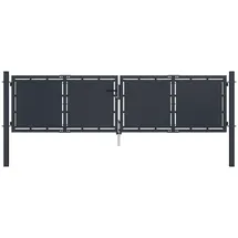 vidaXL Gartentor 300 x 75 cm Anthrazit