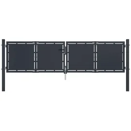 vidaXL Gartentor 300 x 75 cm Anthrazit