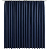 vidaXL Vorhang Verdunkelung mit Haken Verdunkelungsvorhang Kräuselband Thermo Gardine Blickdicht Dekoschal Wohnzimmer Blau 290x245cm