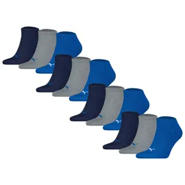 Puma Sneakersocken 12er Pack Blau/Grau 39-42