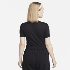 Nike Sportswear Essential Kurz-T-Shirt mit schmaler Passform für Damen - Schwarz, S (EU 36-38)