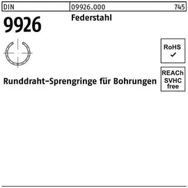 Hörger & Geßler DIN 9926 Sprengring Federstahl-Draht 8