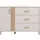 Home Affaire »Belfort Schubladenkommode Sideboard 3 Schubladen und 1 Tür«, 125x40x90, FSC®-zertifizierter Holzwerkstoff, Trendfarbe cashmere, weiß