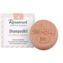 Rosenrot festes Shampoo Calendula-Ghassoul (Normale, sensible Kopfhaut)