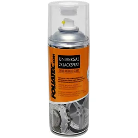 FoliaTec Universal 2K Lackspray Silber metallic glänzend 0,4 l
