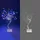 Out of the Blue LED-Lichterkette Bunter Lichterbaum 108 farbige LEDs Batterie 108-flammig Silberfarben