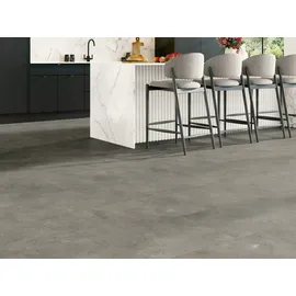 Parador Vinylboden mit Trittschalldämmung Basic 5.3 Stein Trafalgar dunkelgrau Mineralstruktur