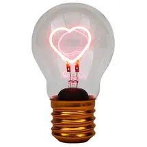 Mags LED Herz-Glühbirne 12 cm Weiß