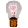 Mags LED Herz-Glühbirne 12 cm Weiß