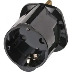 Brennenstuhl Travel Adapter earthed/GB Netzstecker-Adapter Typ G (VK) Typ F Schwarz